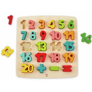Дървен пъзел с цифри, Hape