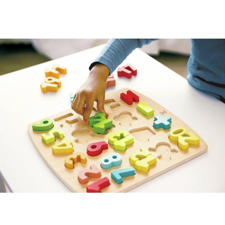 Дървен пъзел с цифри, Hape