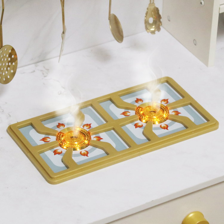 Интерактивна детска дървена кухня с аксесоари