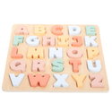 Дървен пъзел Английската азбука - главни букви