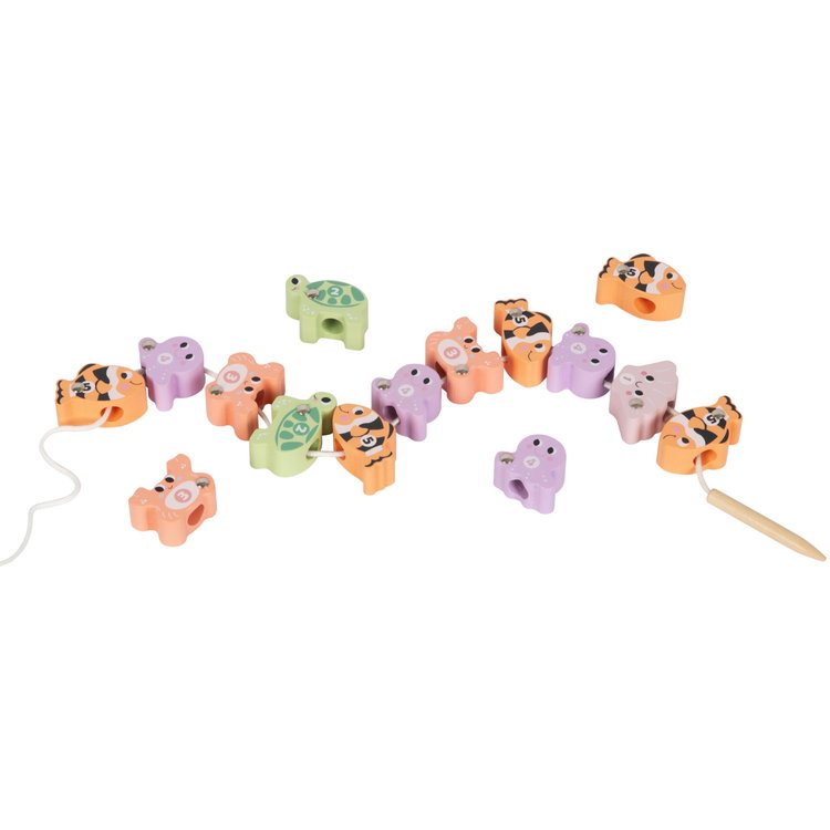 Дървена игра за развитие на моторика Рибки 5в1