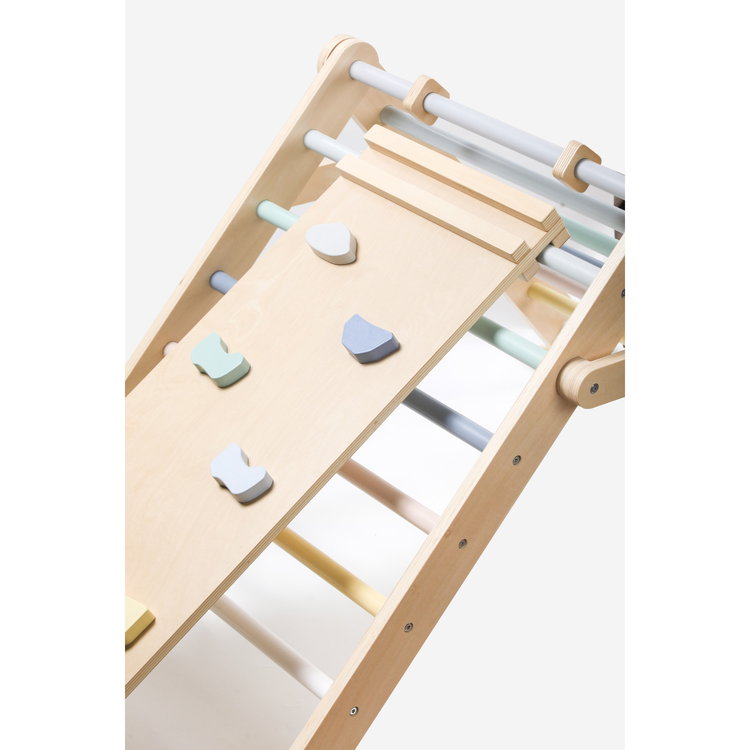 Комплект Монтесори Пиклер триъгълник с дъска 2в1 Пастел