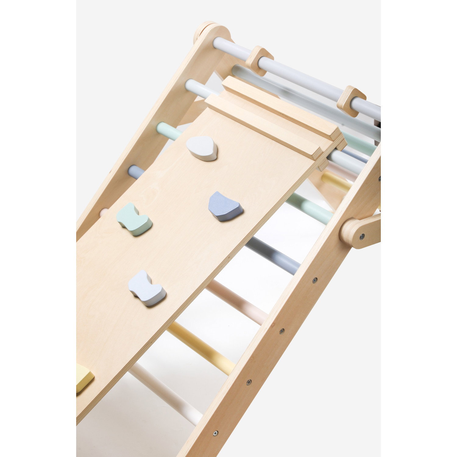 Комплект Монтесори Пиклер триъгълник с дъска 2в1 Пастел