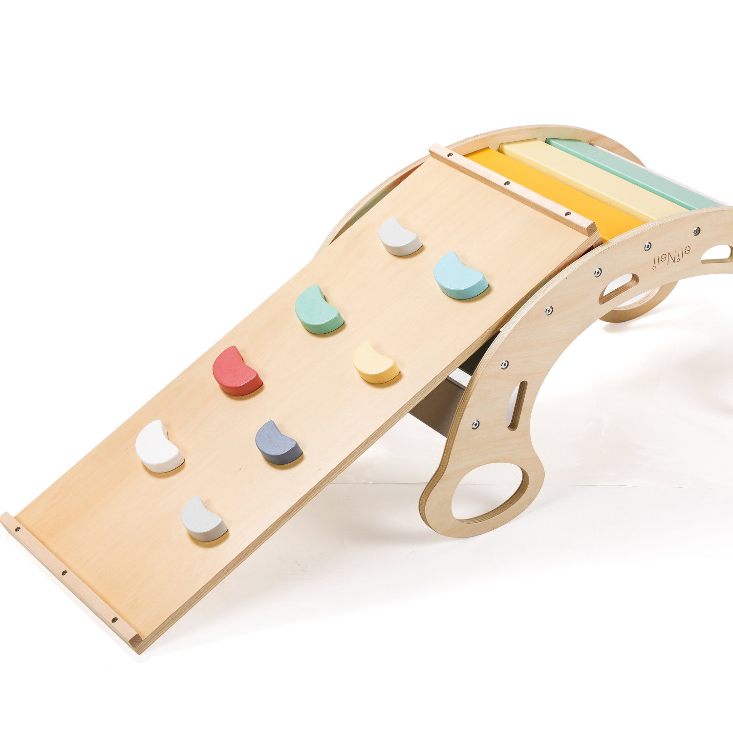 Детска двустранна дъска за катерене и пързаляне 2в1