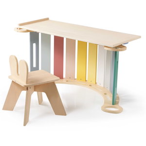 Дървена Монтесори люлка 6в1 с дъска и стол