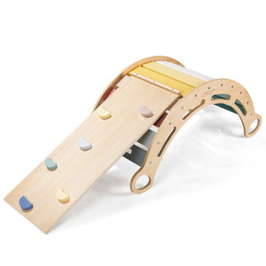 Дървена Монтесори люлка 6в1 с дъска и стол