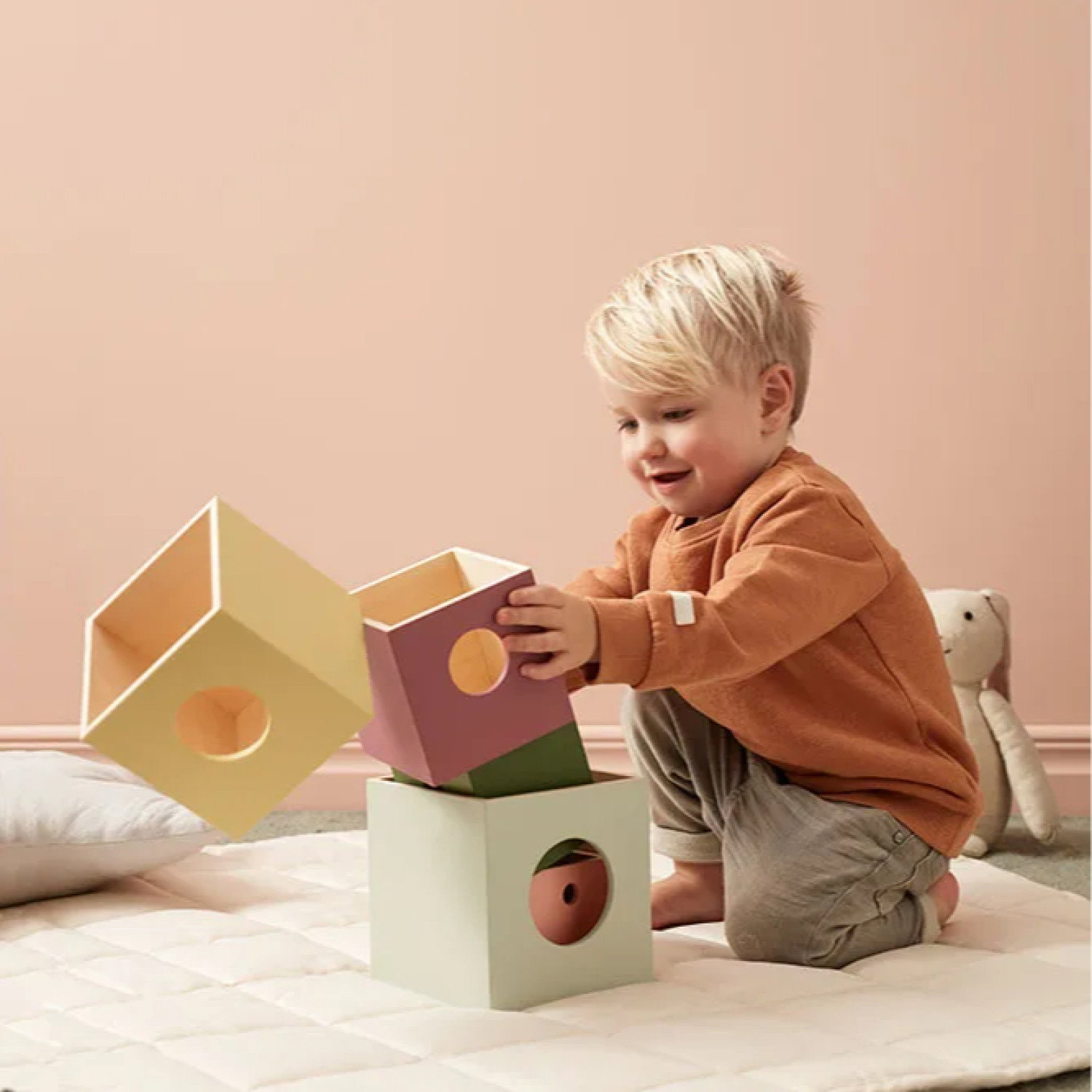 Дървени кубчета за подреждане