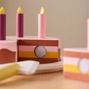 Дървена торта със свещички