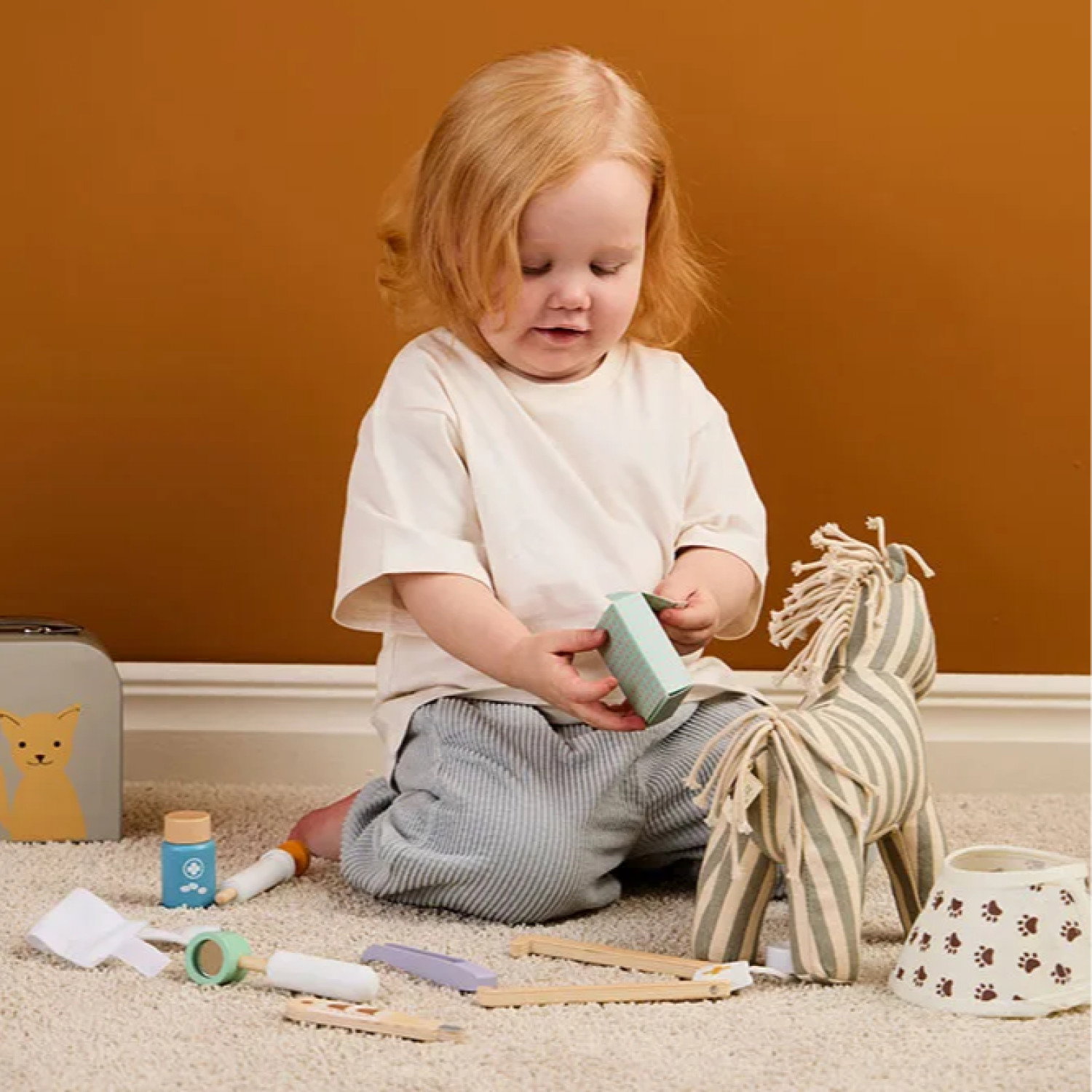 Ветеринарен комплект за деца в куфарче