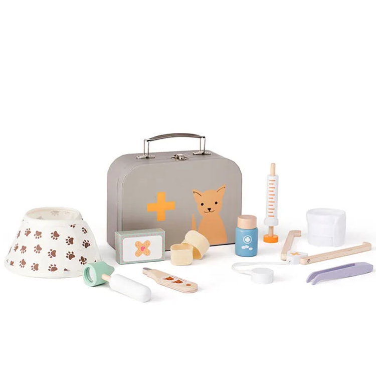 Ветеринарен комплект за деца в куфарче