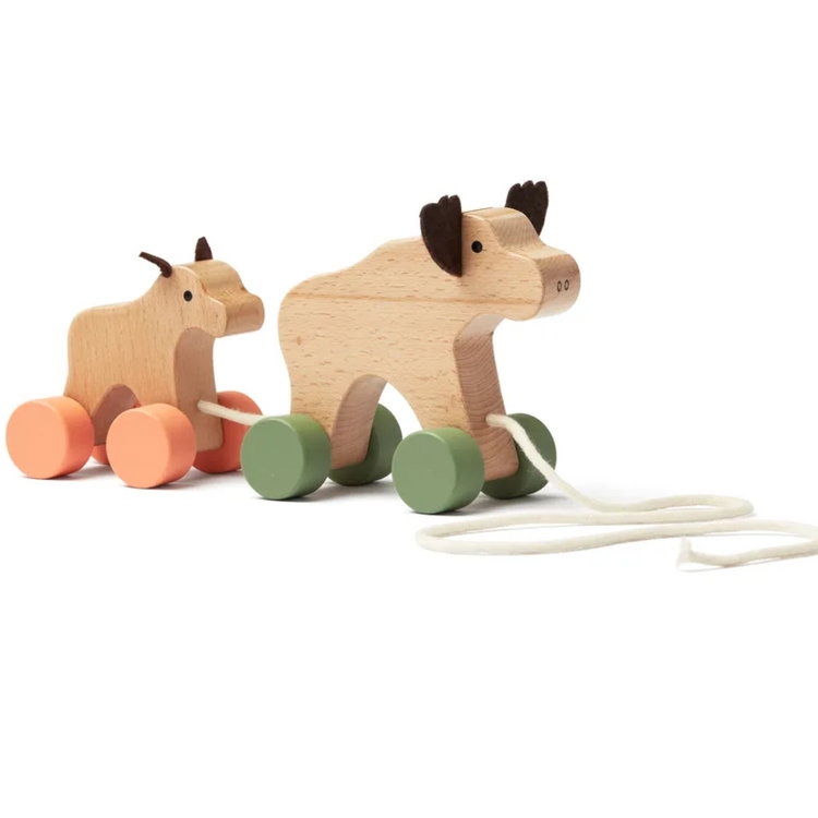 Дървена ирачка за дърпане Лосове