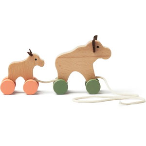 Дървена ирачка за дърпане Лосове