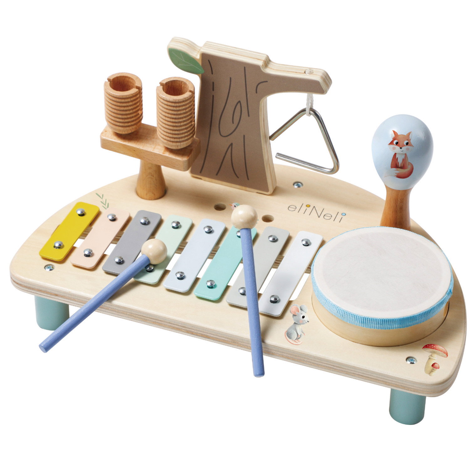 Дървена музикална маса Гора