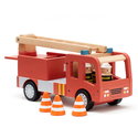 Дървена пожарна кола с фигурки