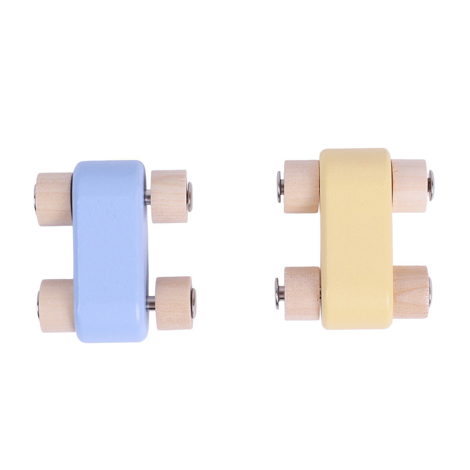 Комплект от 2 дървени колички за писта