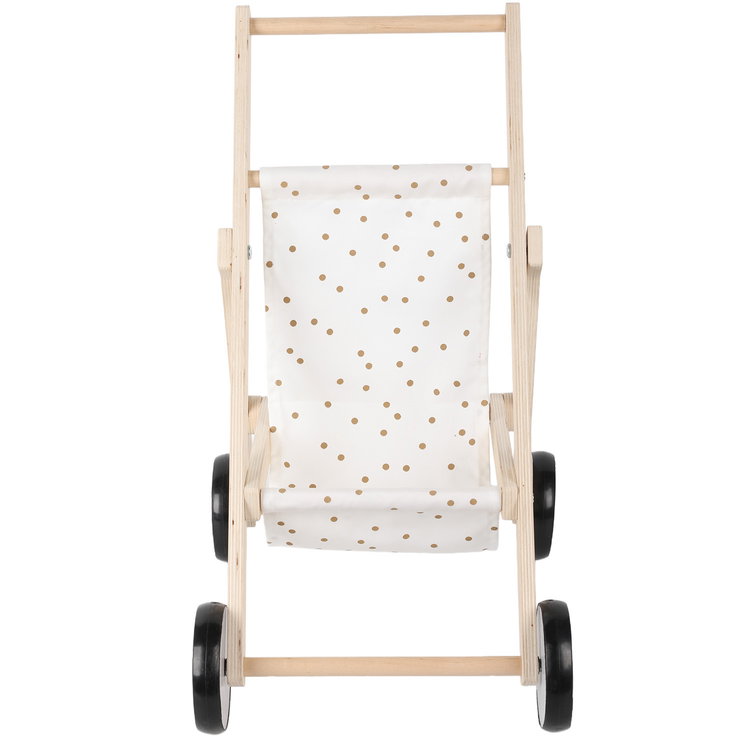 Дървена количка за кукли