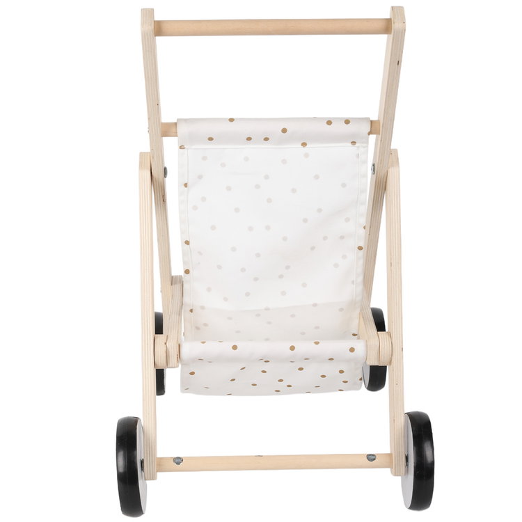 Дървена количка за кукли