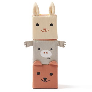 Комплект текстилни бебешки кубчета