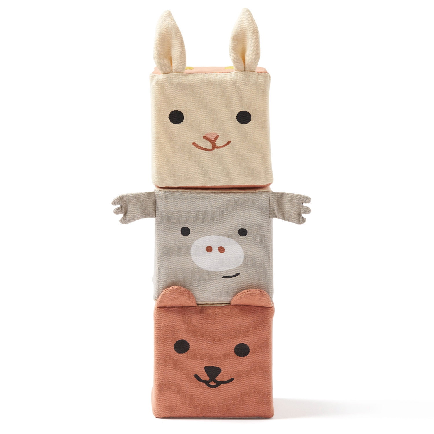 Комплект текстилни бебешки кубчета