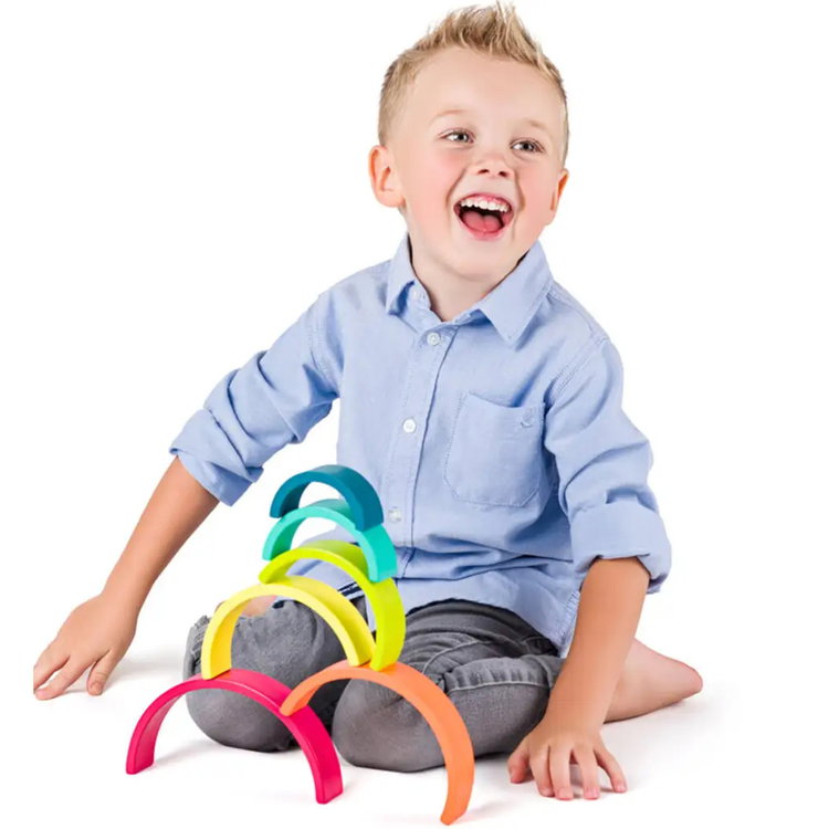 Дървени форми за подреждане Дъга