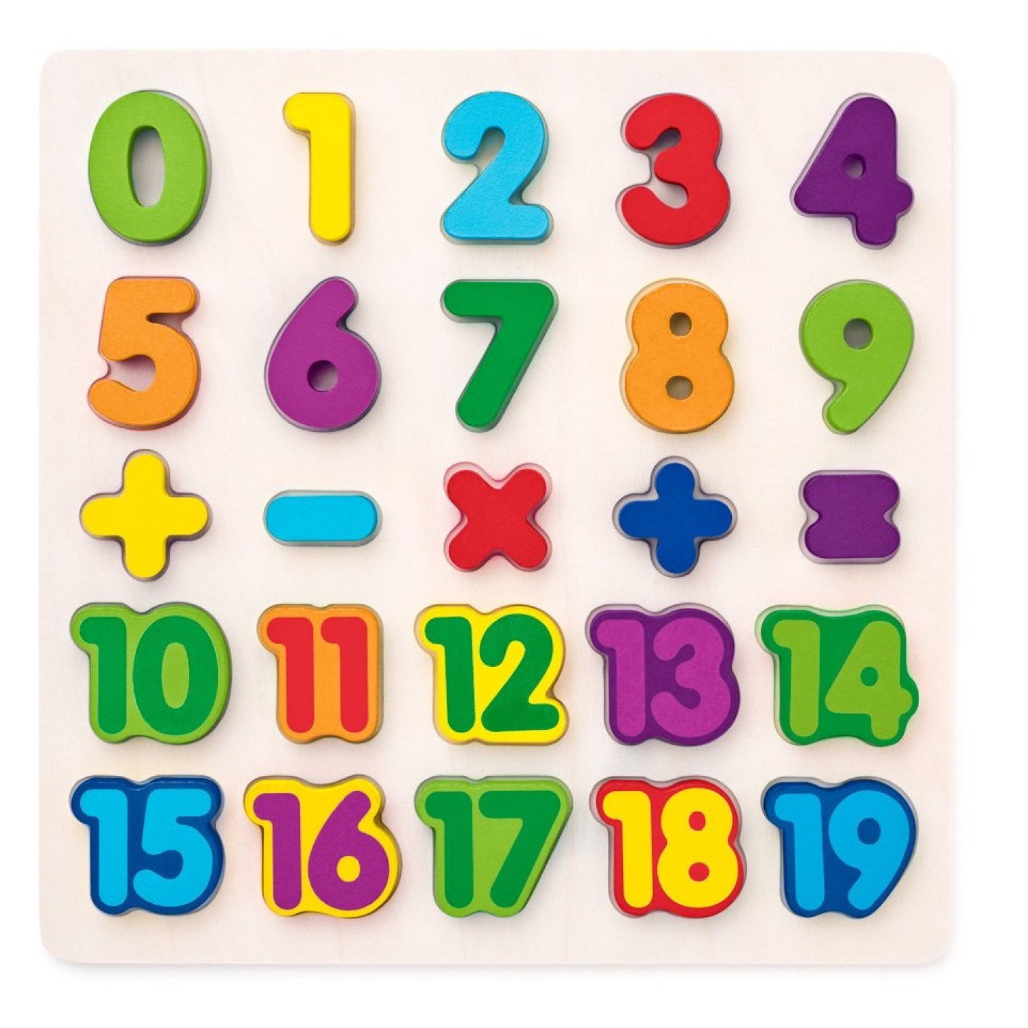 Дървен пъзел Цифри