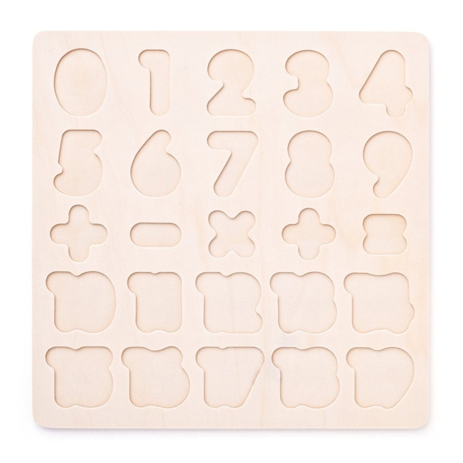 Дървен пъзел Цифри