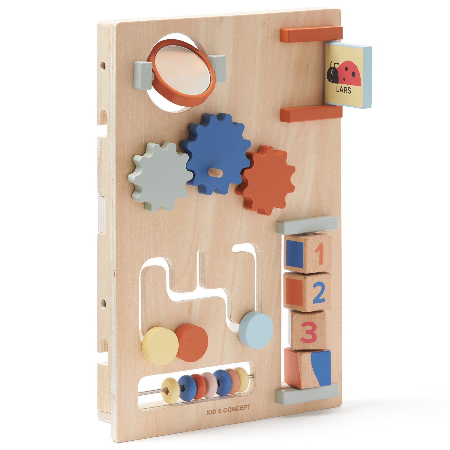 Дървена проходилка с активен панел