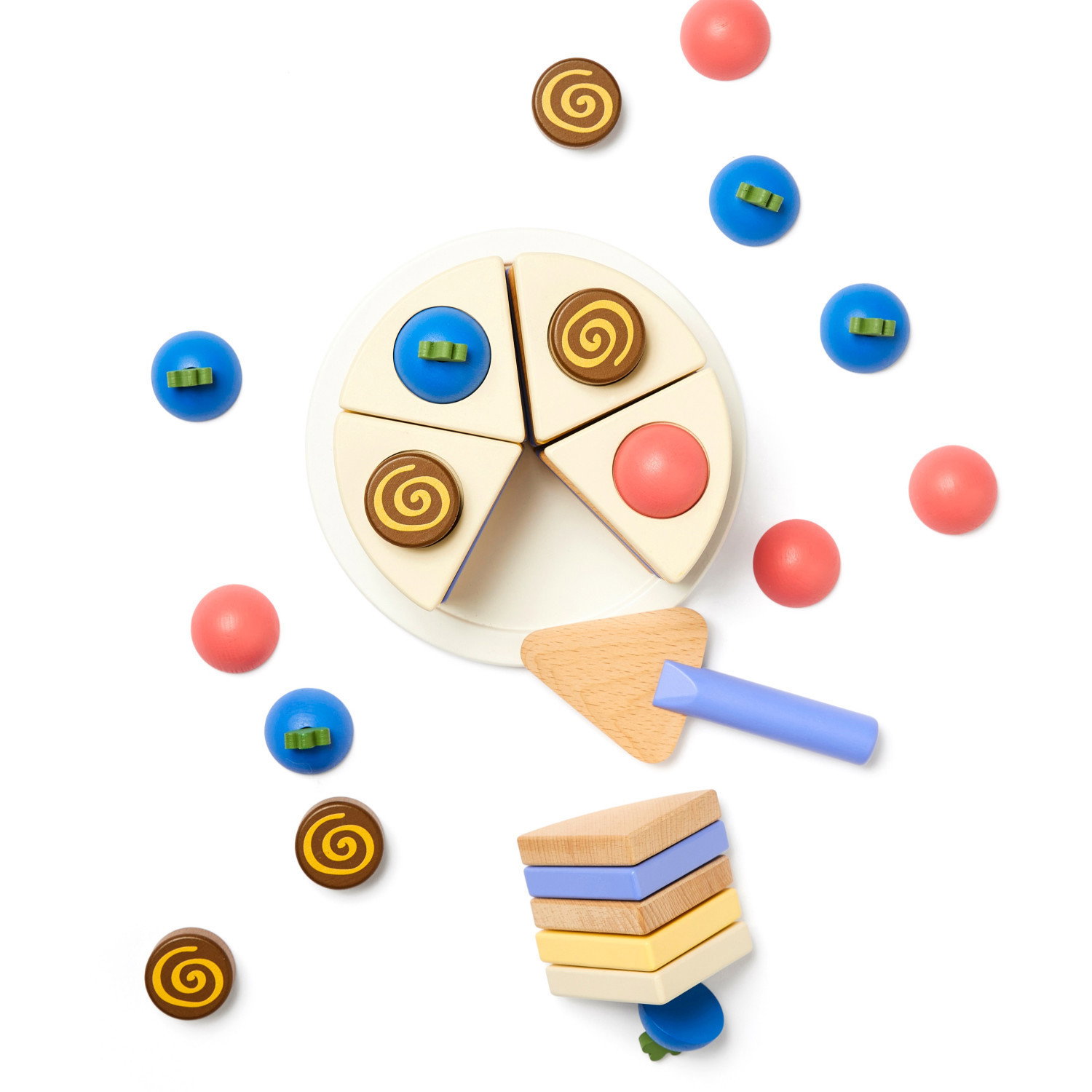 Дървена торта за сглабяне