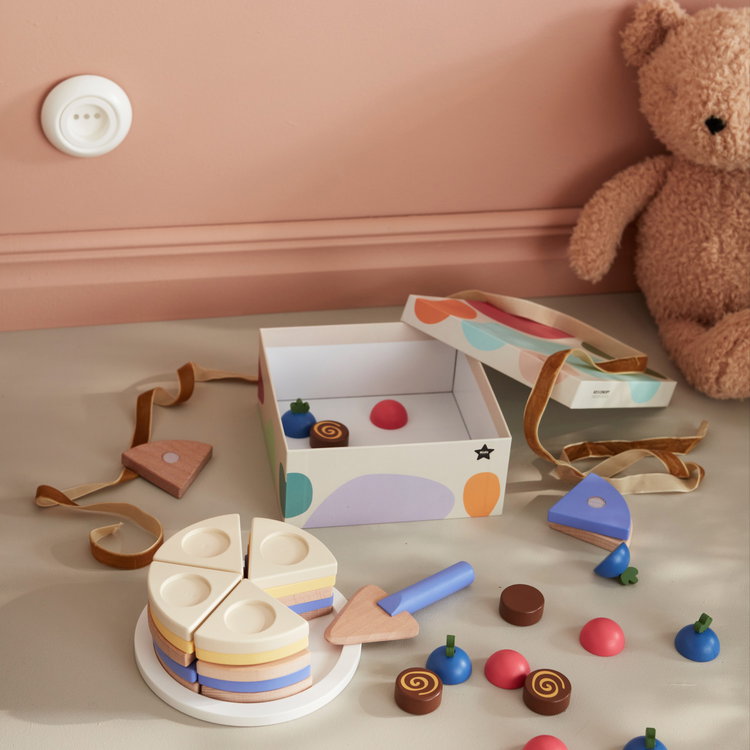 Дървена торта за сглабяне