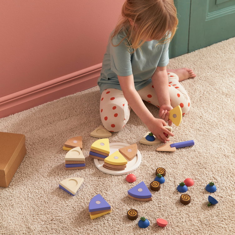 Дървена торта за сглабяне