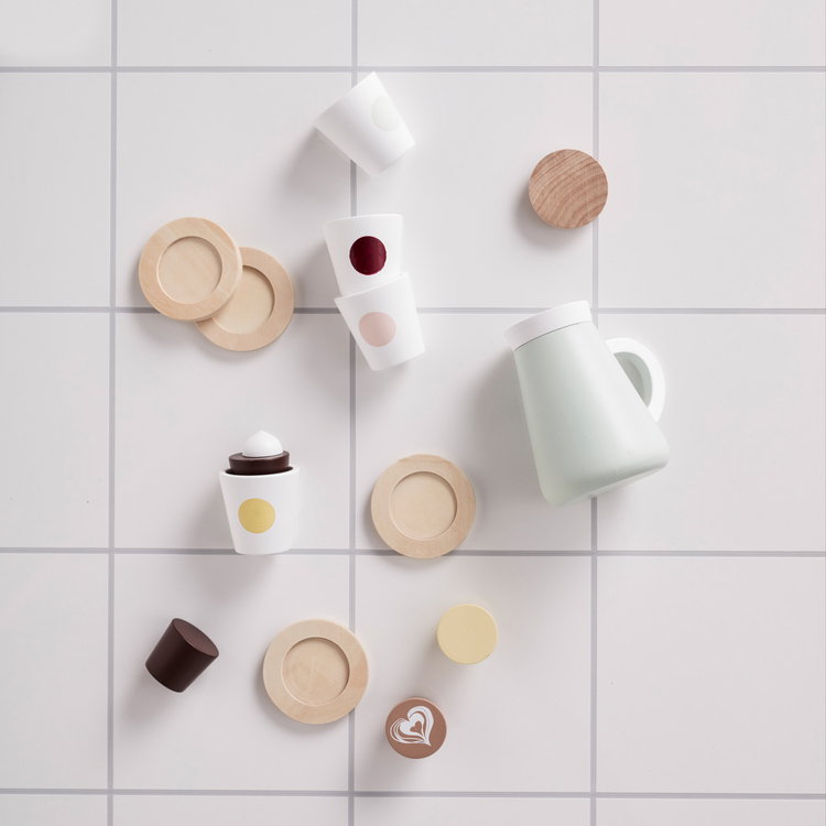 Дървен комплект за кафе и чай Fika