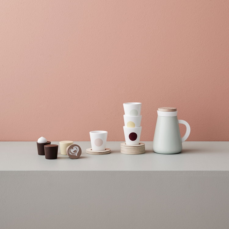 Дървен комплект за кафе и чай Fika