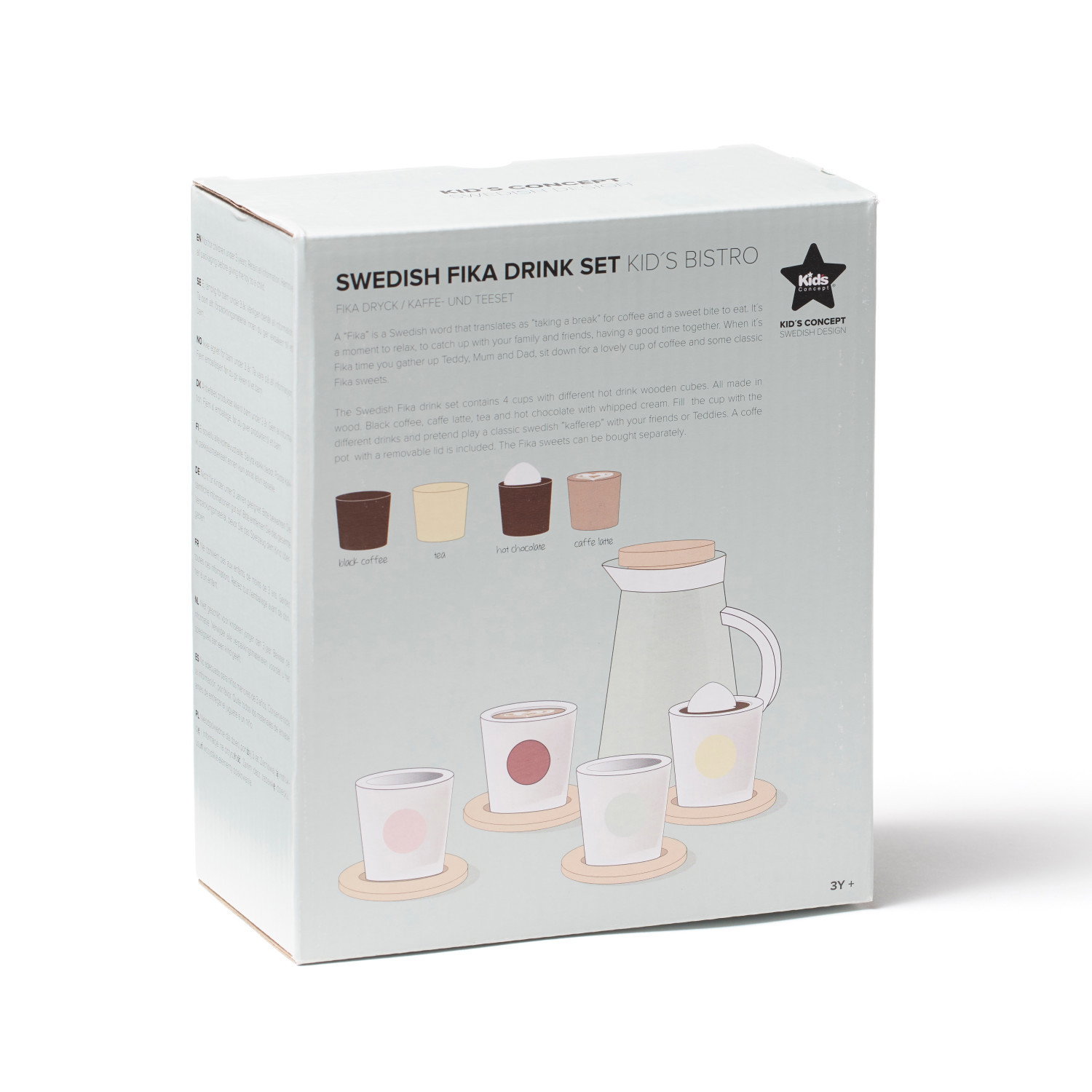 Дървен комплект за кафе и чай Fika