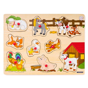 Дървен пъзел Ферма