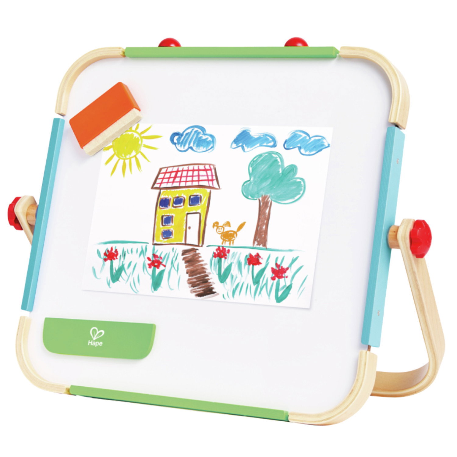 Дървена двустранна дъска Арт студио, Hape