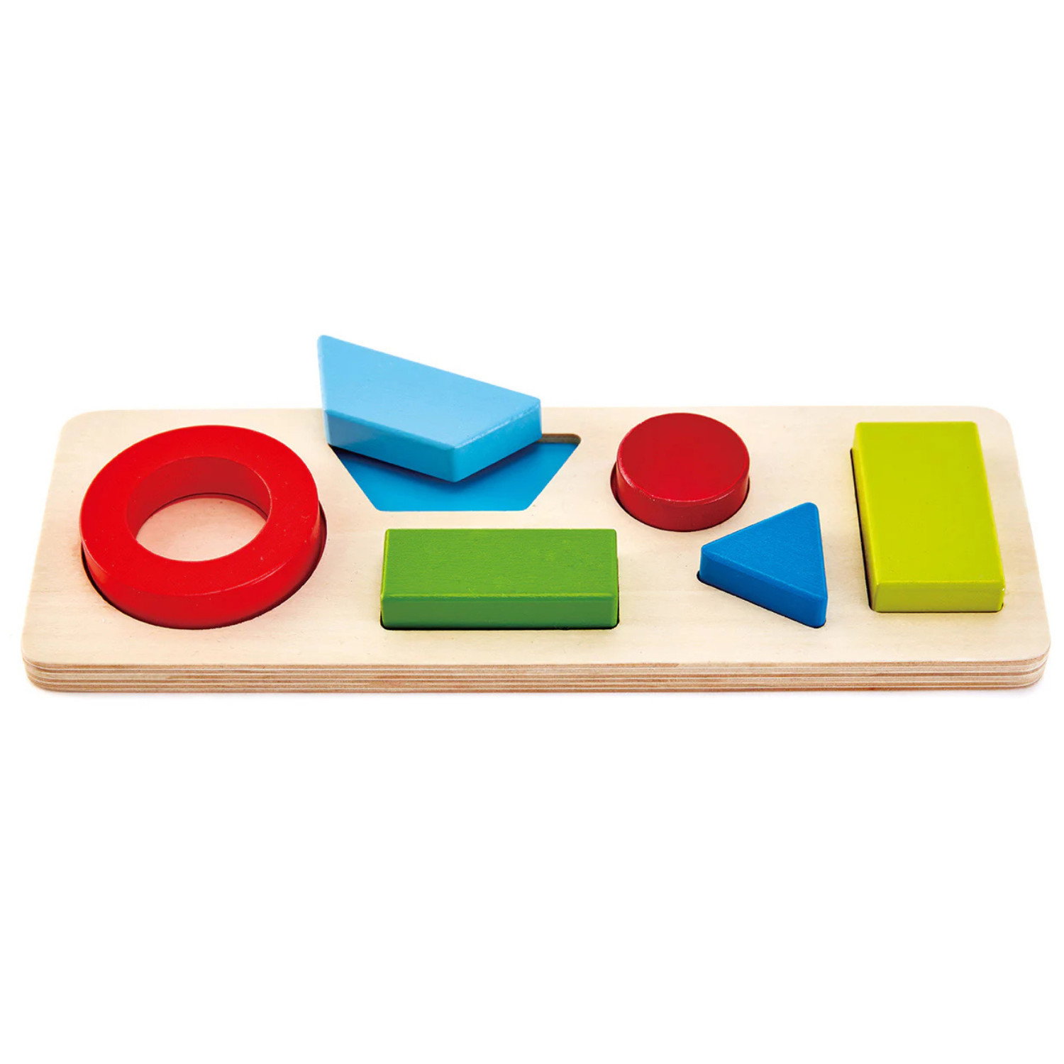 Дървен геометричен пъзел, Hape