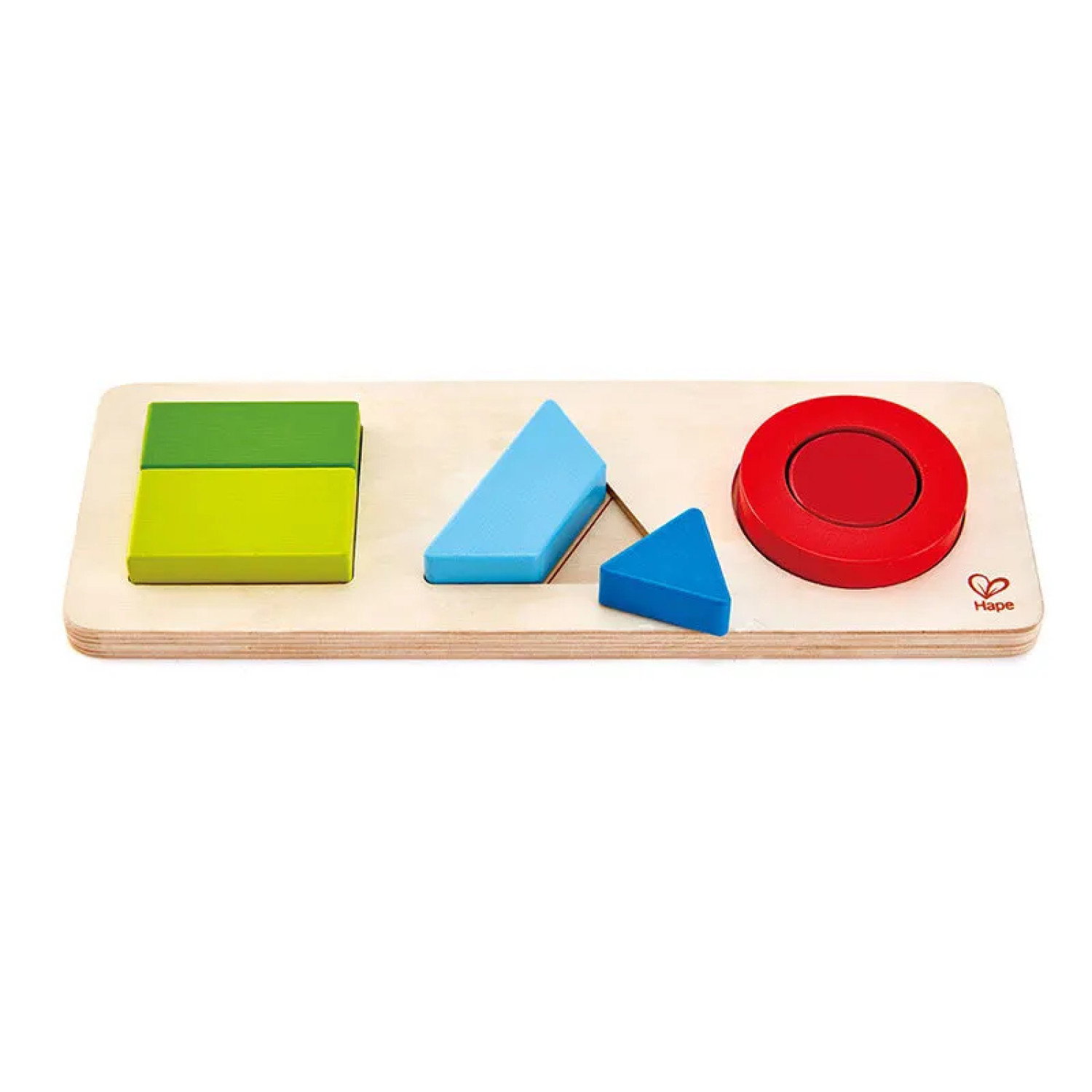 Дървен геометричен пъзел, Hape