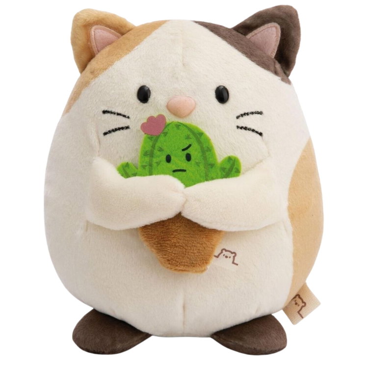Мека играчка коте Анджи с кактус
