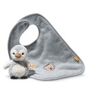 Lio penguin with rattle and bib gift set