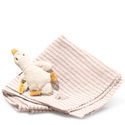 Gilda goose grip toy with rattle and burp cloth gift set