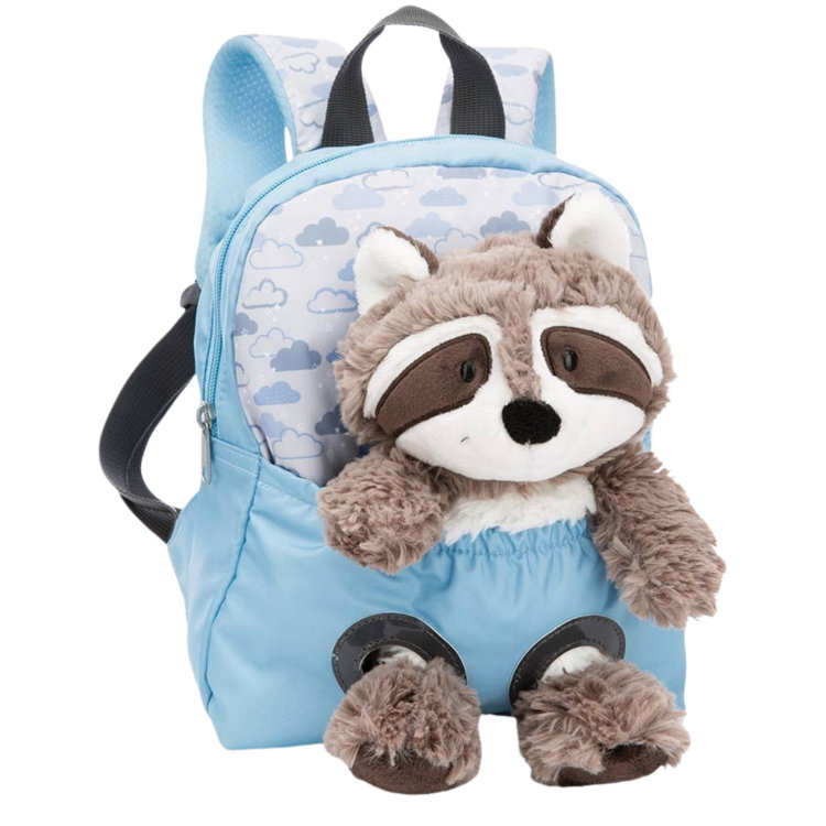 Плюшена раница с играчка енот NICI