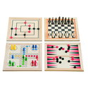 Дървен комплект класически настолни игри