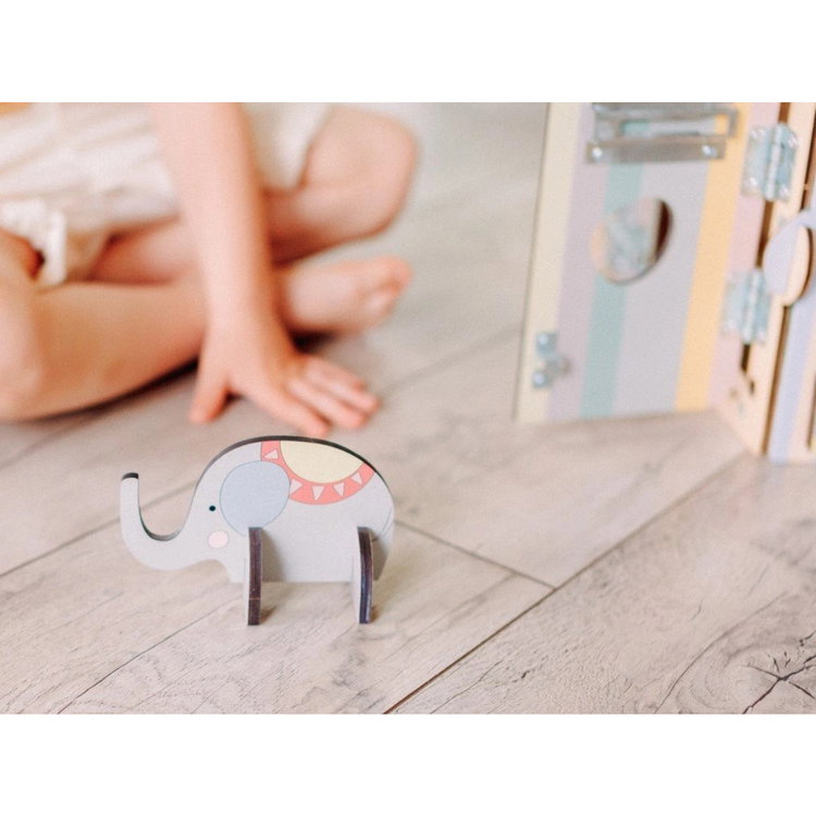 Образователна Къщичка с LED осветление ZOO пастел