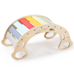 Дървена Монтесори люлка 5в1 с борд 2в1