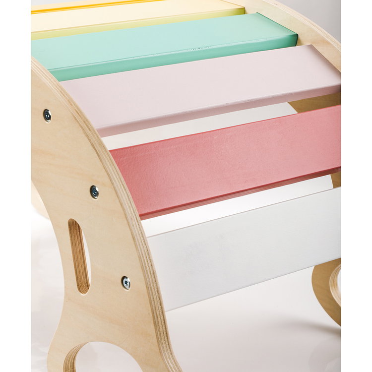 Дървена Монтесори люлка 5в1 с борд 2в1