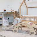 Дървена Монтесори люлка 5в1 с борд 2в1