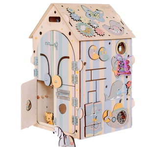 Образователна Къщичка с LED осветление ZOO пастел