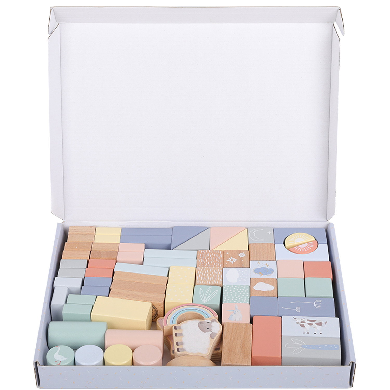 Дървен конструктор Ферма, 70 части