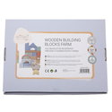 Дървен конструктор Ферма, 70 части