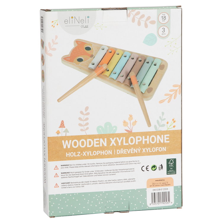 Дървен ксилофон за деца - Лисица
